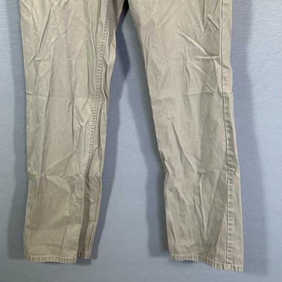 Bonobos Pants Mens 32 Straight Fit Washed Chino Beige Cotton Straight Leg Pocket - Picture 3 of 11